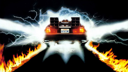Medium back to the future delorean